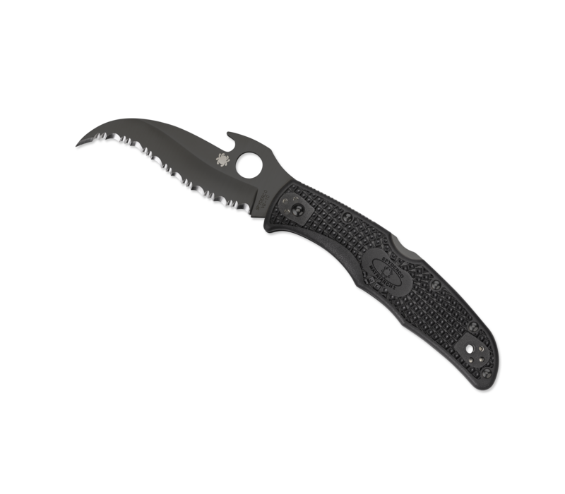 Spyderco, Matriarch 2 Black FRN, Black VG-10 Emerson Wave Serrated