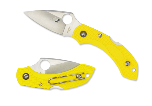 Spyderco Knives Spyderco, Dragonfly 2 Salt Yellow FRN and H-1 Steel
