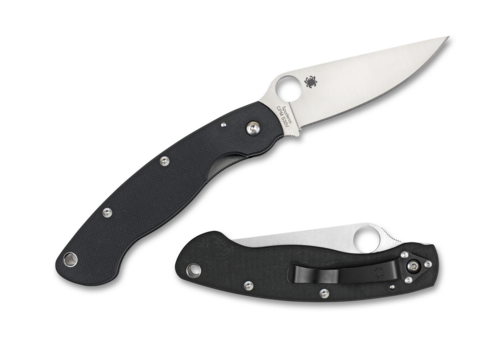 Spyderco Knives C36GPLE--Spyderco, Military Model w/ Black G-10 Handle and CPMS30V Left Handed Blade