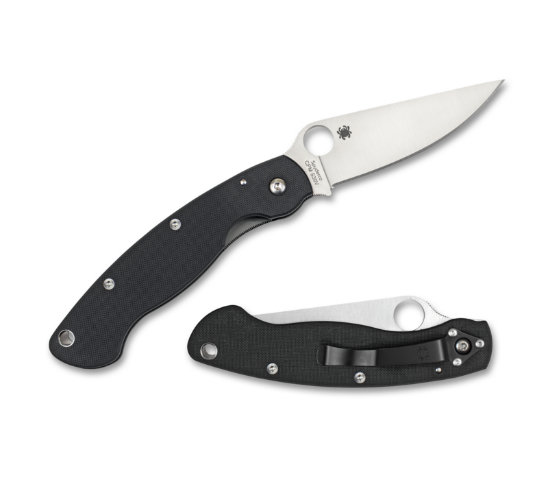 C36GPLE--Spyderco, Military Model w/ Black G-10 Handle and CPMS30V Left Handed Blade