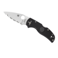 Spyderco Native 5 Lightweight  Black FRN and CPMS30V Serrated