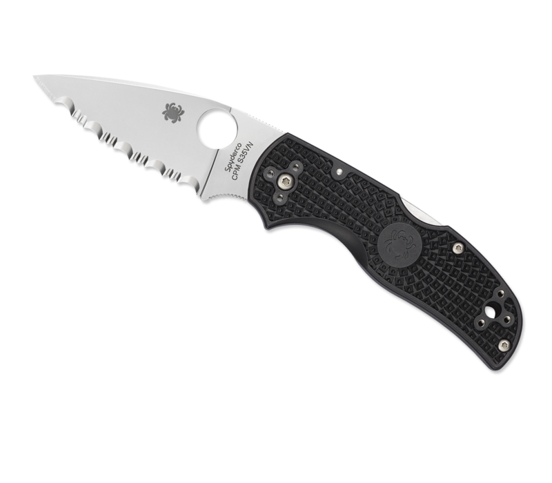 Spyderco Native 5 Lightweight  Black FRN and CPMS30V Serrated