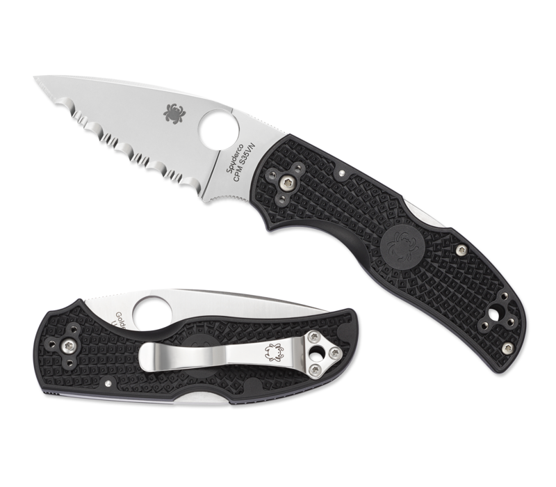 Spyderco Native 5 Lightweight  Black FRN and CPMS30V Serrated
