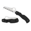 Spyderco Knives Spyderco, Rescue 79mm Black FRN and VG10 Serrated