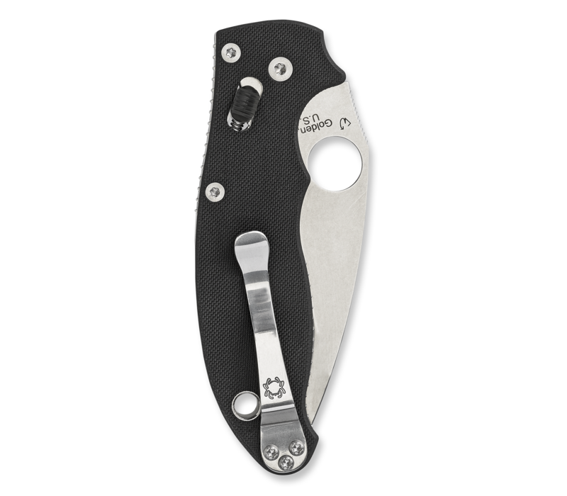 C101GP2--Spyderco, Manix 2 w/ Black G-10 Handle and CPMS30V Powder Steel Blade