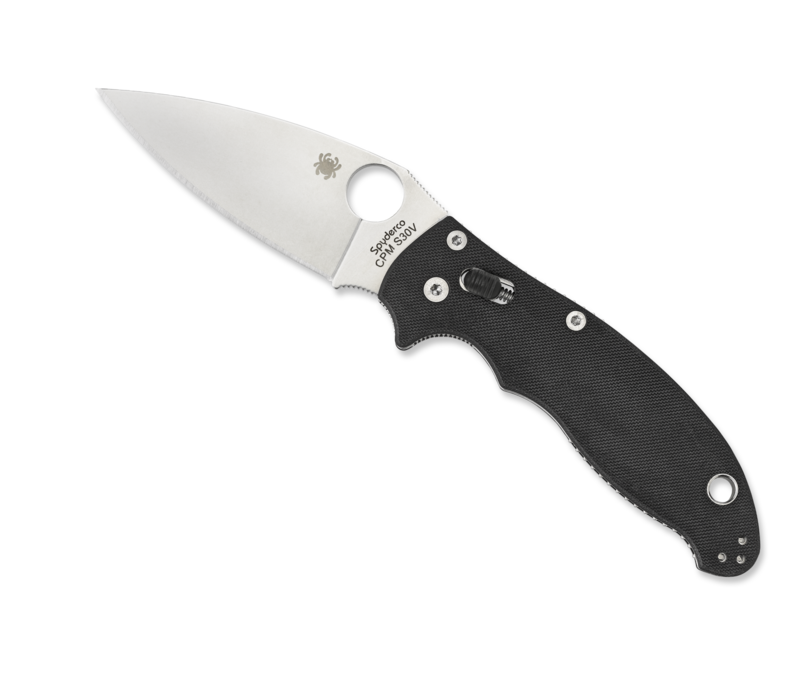 C101GP2--Spyderco, Manix 2 w/ Black G-10 Handle and CPMS30V Powder Steel Blade