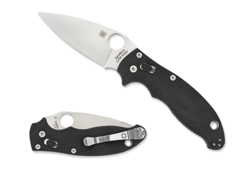 Spyderco Knives C101GP2--Spyderco, Manix 2 w/ Black G-10 Handle and CPMS30V Powder Steel Blade