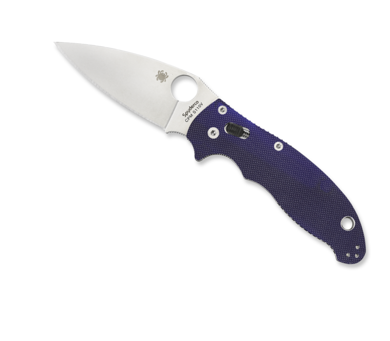 C101GPDBL2--Spyderco, Manix 2 w/ Dark Blue G-10 Handle and CPMS110V Powdered Steel Blade