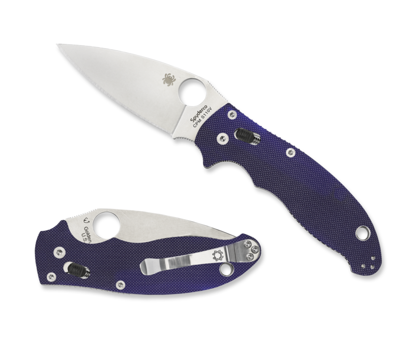 C101GPDBL2--Spyderco, Manix 2 w/ Dark Blue G-10 Handle and CPMS110V Powdered Steel Blade