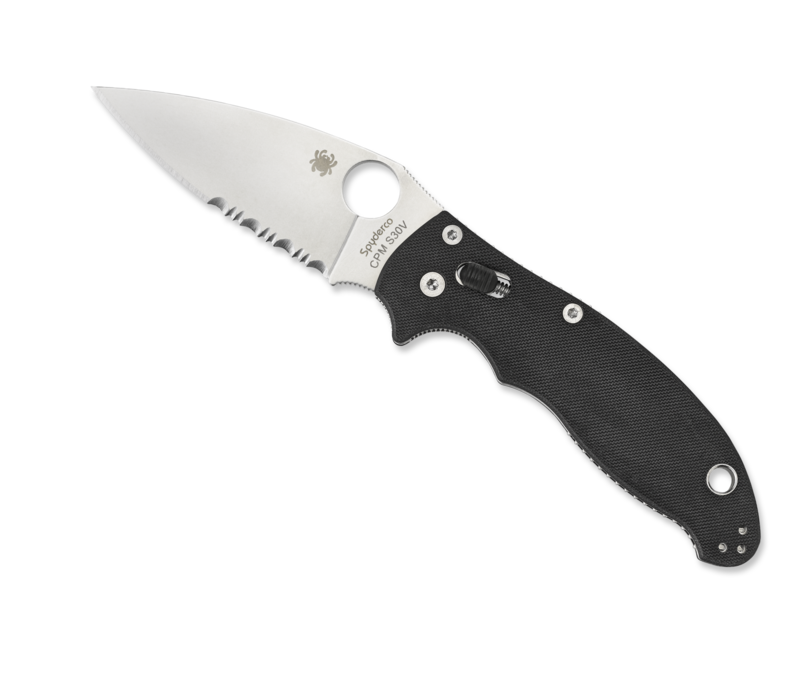 Spyderco, Manix 2, Black G-10 and CPMS30V, ComboEdge