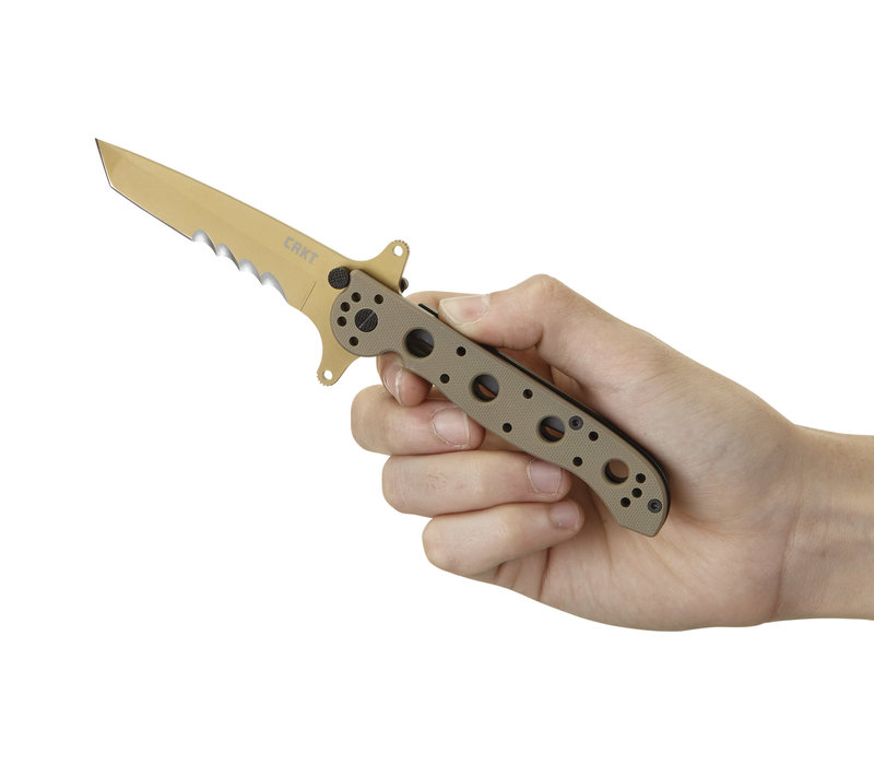 CRKT M16-13DSFG Tanto Desert Tan, Veff Serrations