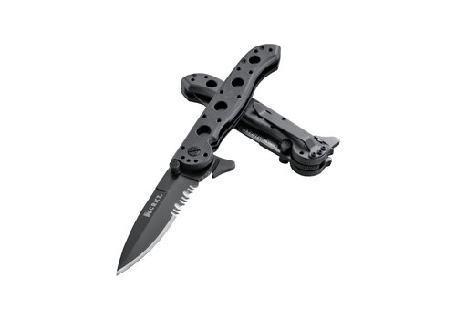 CRKT CRKT Black Spear Point Triple Point Serrations, Seat Belt Cutter, Glass Breaker