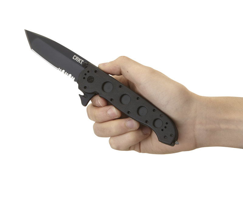 CRKT, Black Tanto, Triple Point Serrations, Strap Cutter, Glass Breaker