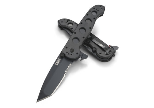 CRKT CRKT, Black Tanto, Triple Point Serrations, Strap Cutter, Glass Breaker