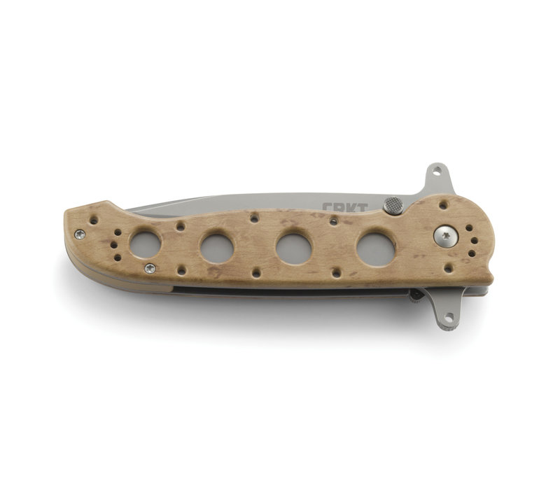 CRKT M16  Desert Tan Tanto Tactical Folder- Triple Point Serrations