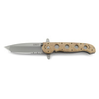 CRKT M16 Desert Tan Tanto Triple Point Serrations