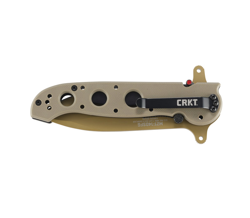 CRKT, Flipper Desert Tan, Veff Serrations