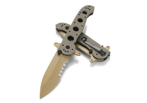 CRKT CRKT, Flipper Desert Tan, Veff Serrations