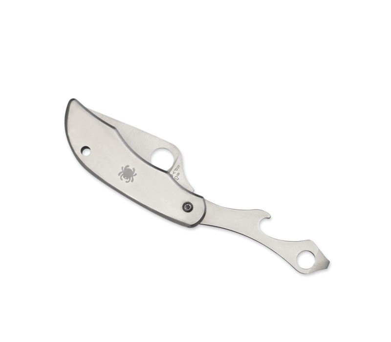 Spyderco Clipitool with Screwdriver and Bottle Opener, Stainless, Plain Edge