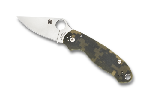 Spyderco Knives Spyderco, Para 3,  Digital Camo G-10 Handle, CPMS45VN Blade, PlainEdge