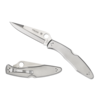 Spyderco Police Model, Stainless Handle, Plain Edge VG-10