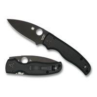 Spyderco Shaman- Black G-10 Handle and Plain Edge CPM-S35V Blade