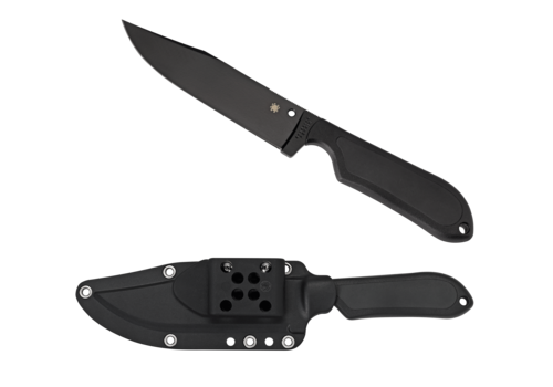 Spyderco Knives Spyderco, Perrin Black FRN/Kraton Handle and VG10 Blade