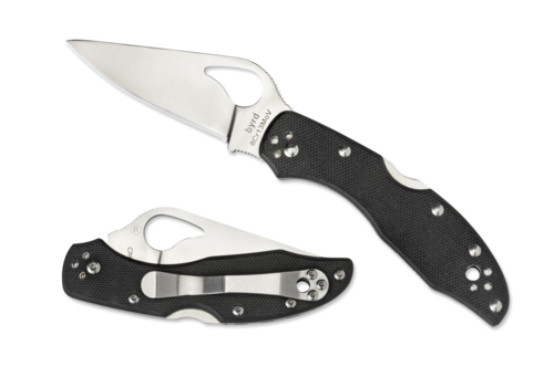 Byrd Knives BY04GP2--Spyderco, Byrd Meadowlark 2 w/ Black G-10 Handle and 8Cr13MoV Stainless Blade