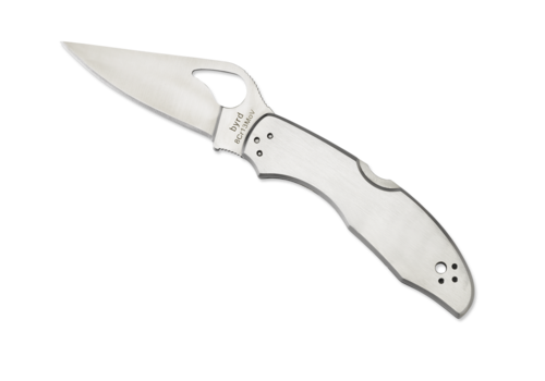 Spyderco Knives Spyderco, Byrd Meadowlark 2 Stainless, Plain Edge