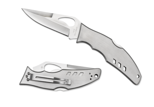Byrd Knives Spyderco Flight, Stainless Handle