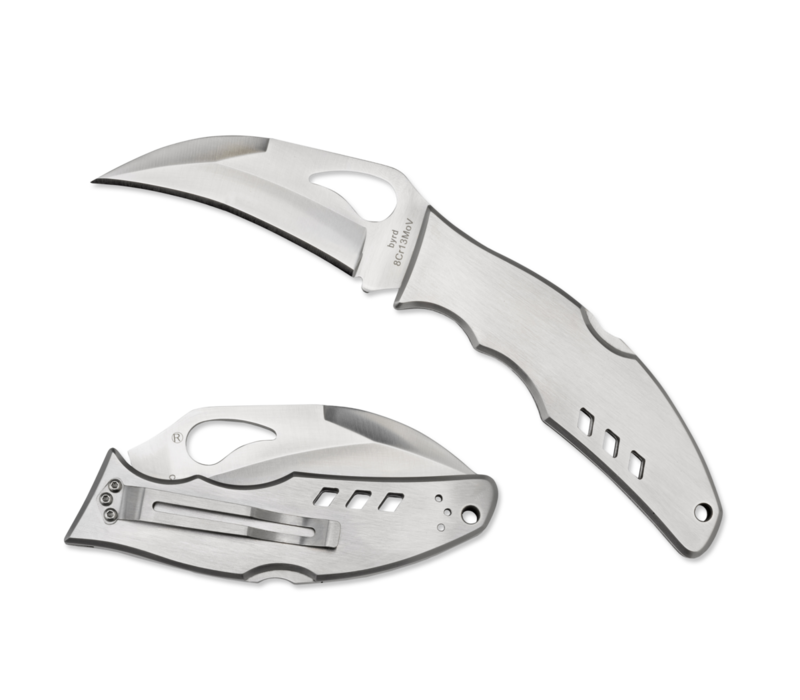 Spyderco, Byrd Crossbill, Stainless Handle, 8Cr13MoV Steel