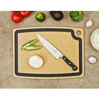 Epicurean Gourmet Series Cutting Board with Juice Groove- Natural/Slate  17.5" x 13"