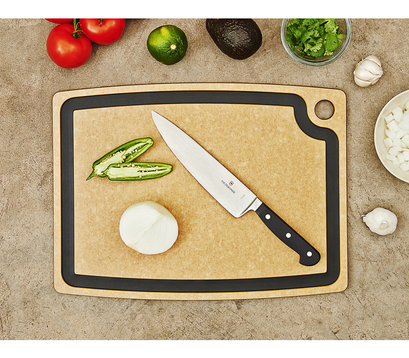 Epicurean Gourmet Series Cutting Board with Juice Groove- Natural/Slate  17.5" x 13"