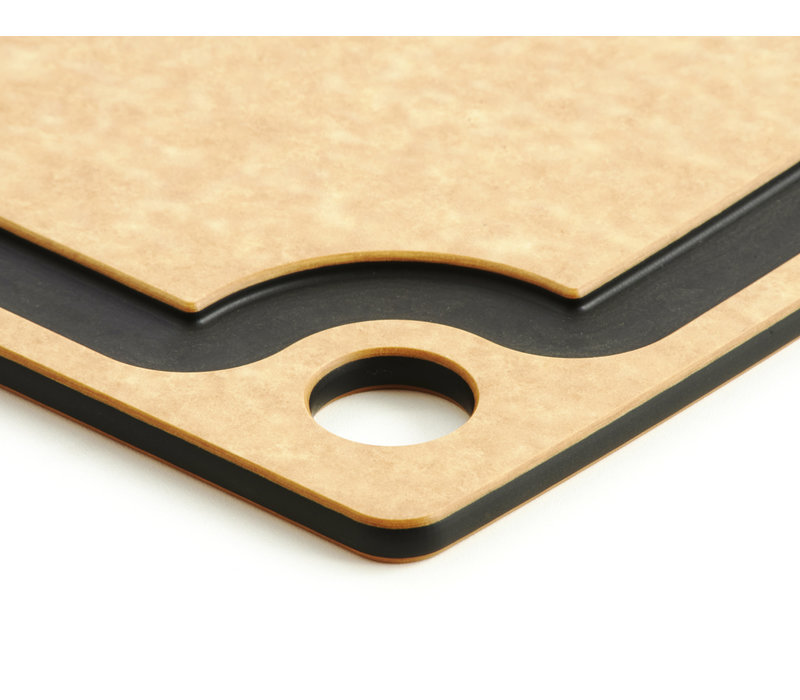 Epicurean Gourmet Series Cutting Board with Juice Groove- Natural/Slate  17.5" x 13"
