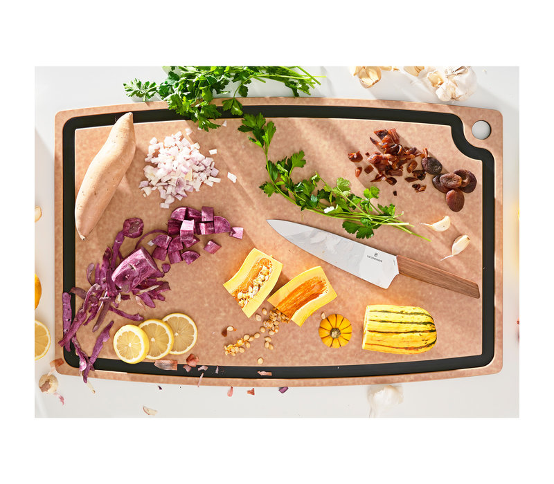 Epicurean Gourmet Series Cutting Board with Juice Groove-Natural/Slate  27" x 17.5"