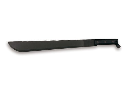 6120--Ontario, 18" Sawback Military Machete w/ Molded Plastic Handle and 1095 High Carbon Blade