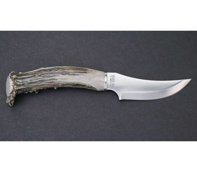 Silver Stag, Cascade Hunter D2 Steel,  Crown Handle