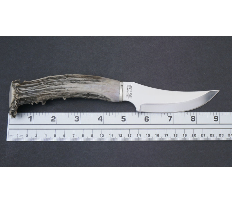 Silver Stag, Cascade Hunter D2 Steel,  Crown Handle