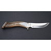 Silver Stag ME2010--Silver Stag, Mountain Edge w/ Crown Handle and D2 Tool Steel Blade w/ Leather Sheath