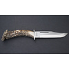 Silver Stag Silver Stag, Deep Valley w/ Crown Handle and D2 Tool Steel Blade w/ Leather Sheath