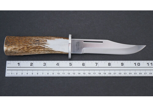Silver Stag Silver Stag, Deep Valley w/ Crown Handle and D2 Tool Steel Blade w/ Leather Sheath