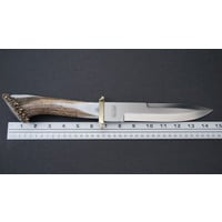 Silver Stag Pacific Bowie Crown Handle, D2 Steel