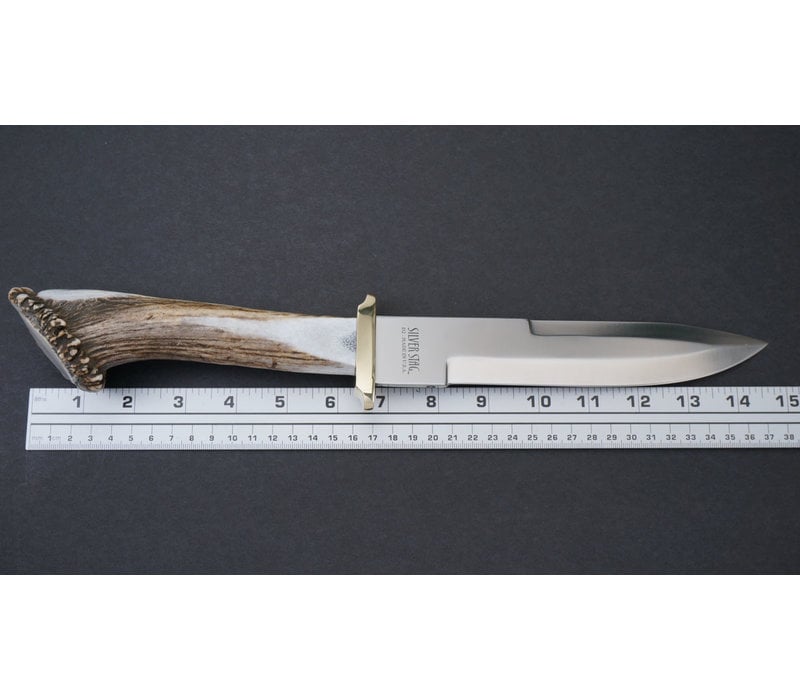 Silver Stag Pacific Bowie Crown Handle, D2 Steel