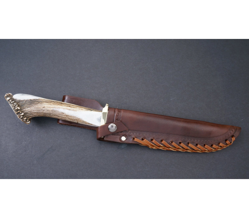 Silver Stag Pacific Bowie Crown Handle, D2 Steel