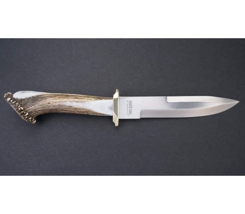 Silver Stag Pacific Bowie Crown Handle, D2 Steel