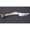 Silver Stag SSS3.0ES--Silver Stag, Gamerw/ Elk Stick Handle and D2 Tool Steel Blade w/ Leather Sheath