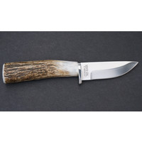 Silver Stag Sharp Forest Elk Stick Handle, D2 Steel