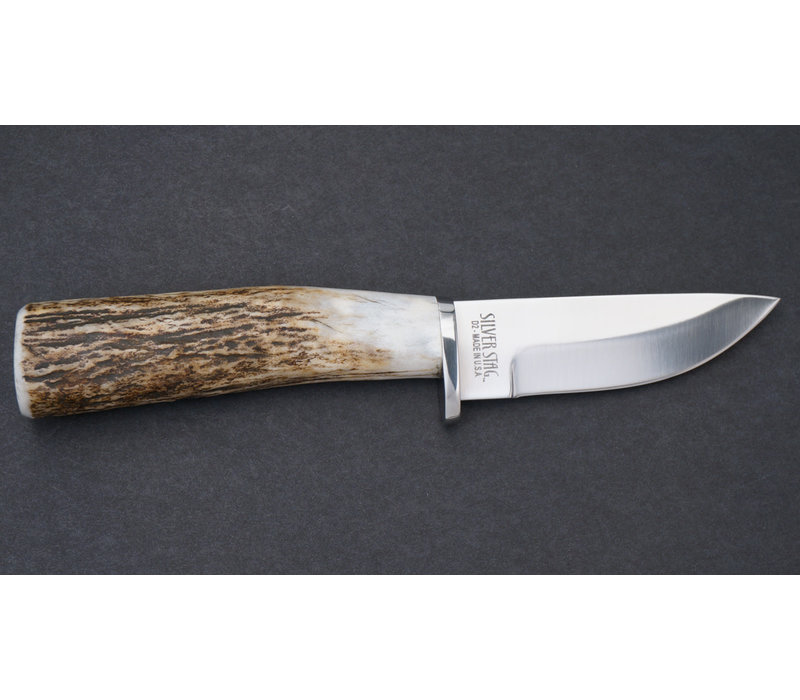 Silver Stag Sharp Forest Caping Knife- Elk Stick Handle, D2 Steel