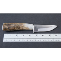 Silver Stag Sharp Forest Elk Stick Handle, D2 Steel