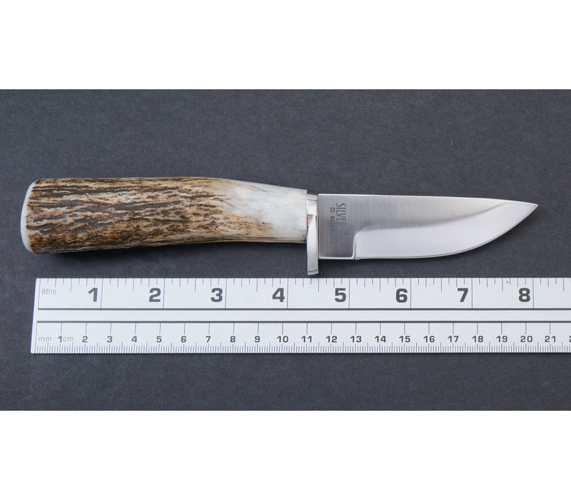Silver Stag Sharp Forest Caping Knife- Elk Stick Handle, D2 Steel